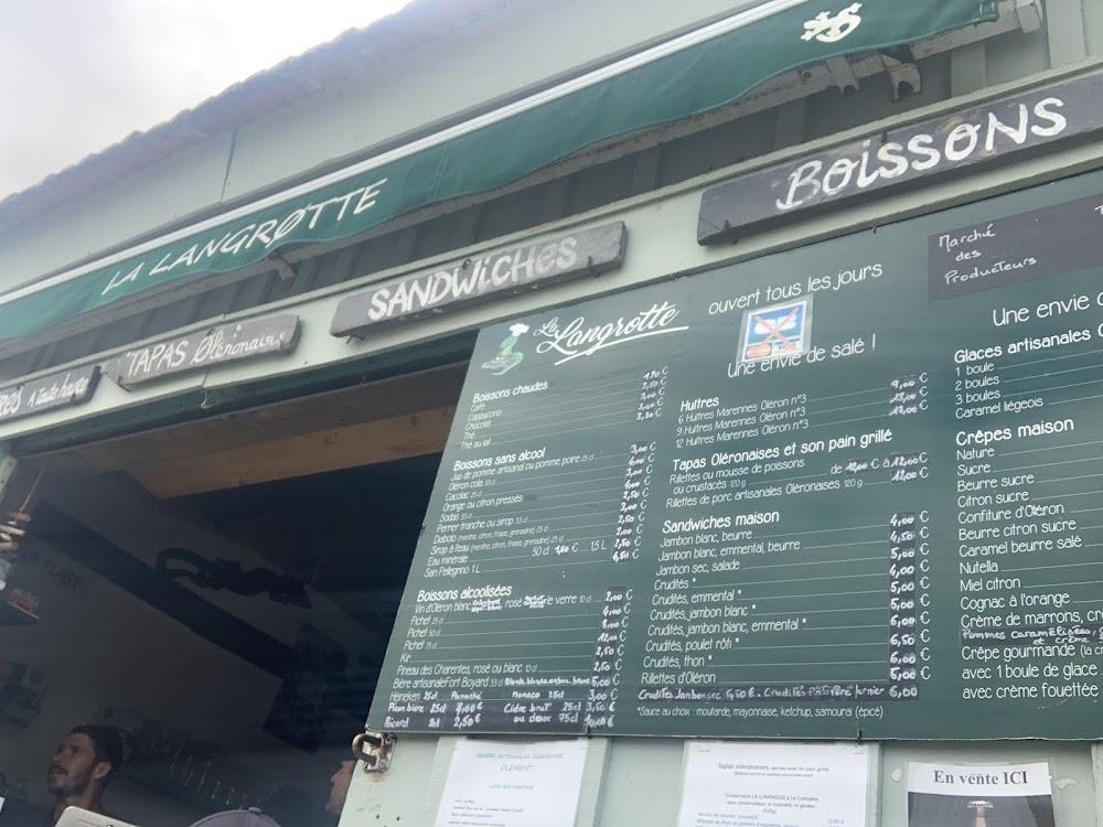 La Langrotte - Menu Image 1