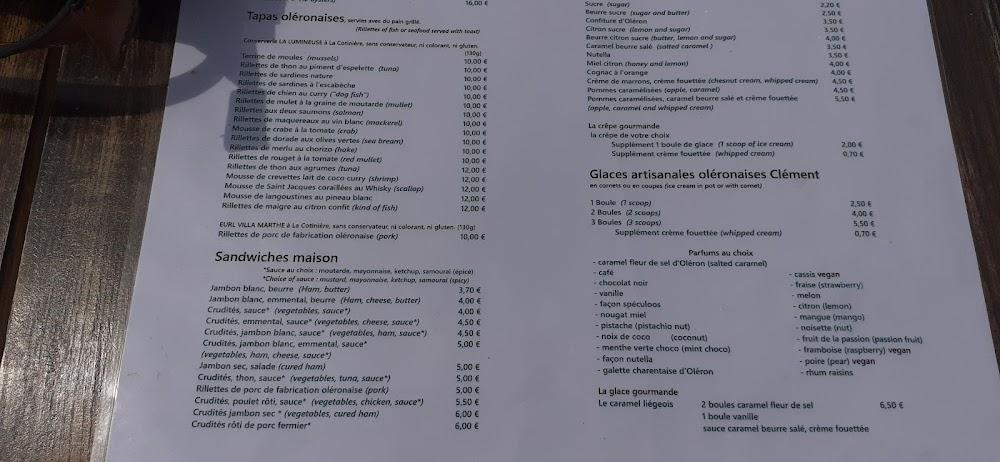 La Langrotte - Menu Image 2